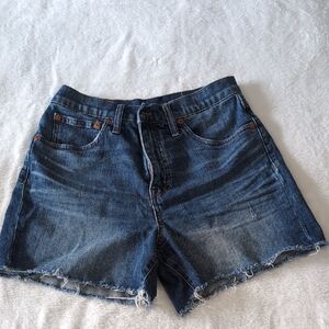 Madewell Dark Blue Jean Shorts